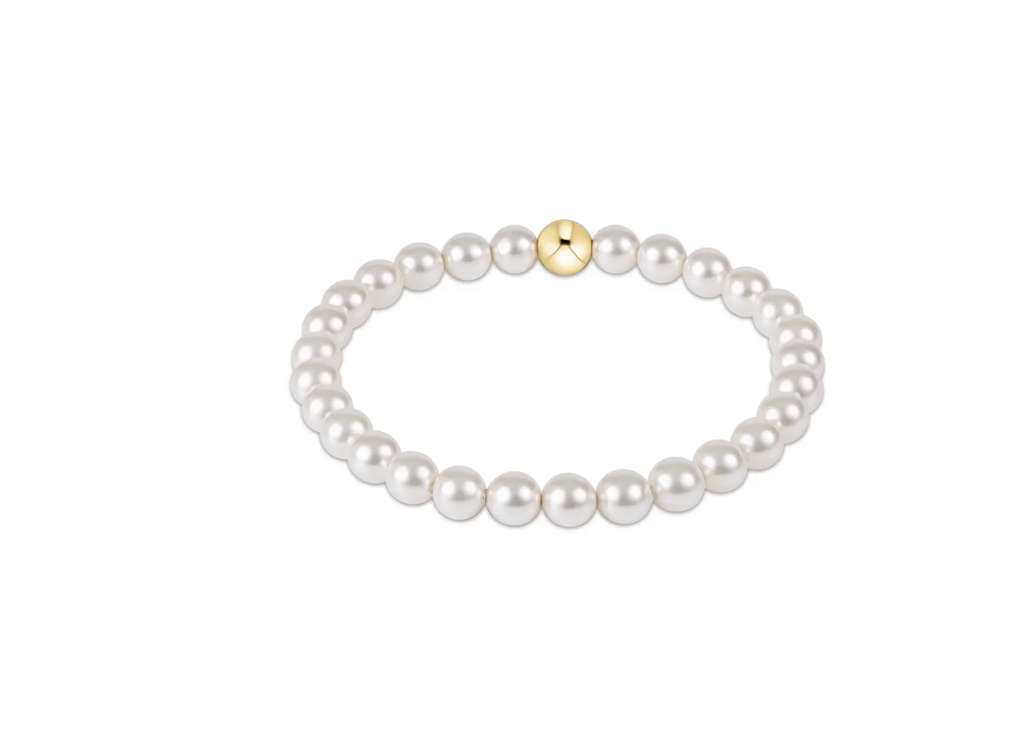Classic Pearl 6mm Bead Bracelet