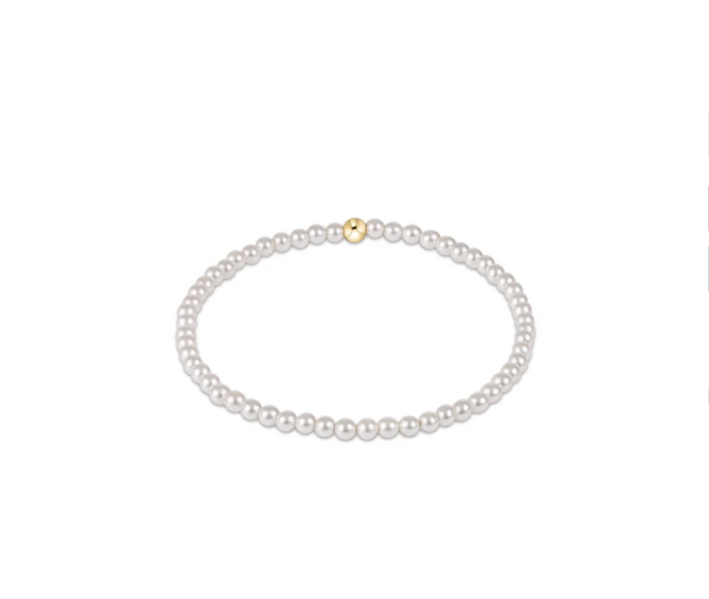 Classic Pearl 3mm Bead Bracelet