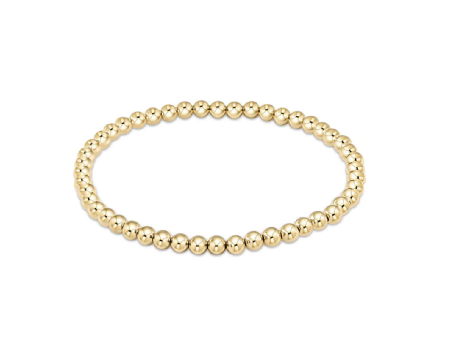 Classic Gold 4mm Bead Bracelet