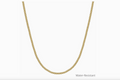 Gold 4mm Beaded 16"-18" Necklace