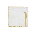 Chipped Gold Marble Cheese Set