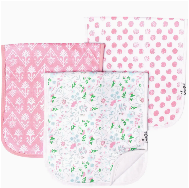 Premium Burp Cloths - Claire