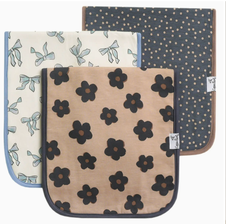 Premium Burp Cloths - Gemma in Tan