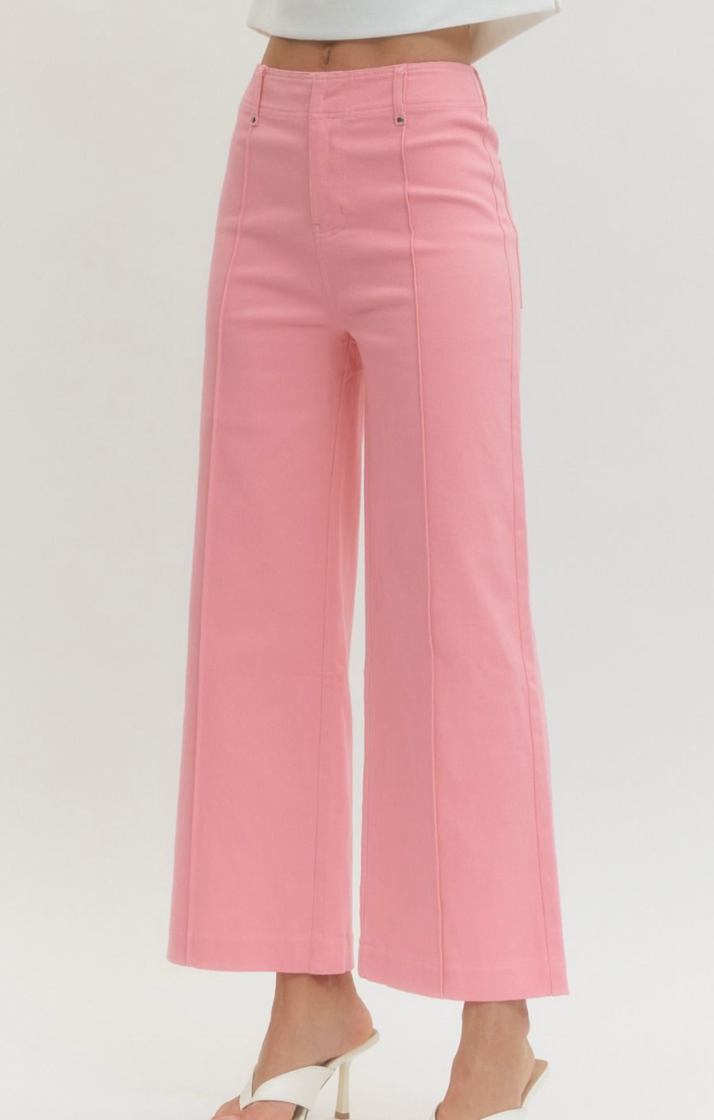 Pink Pleated Pants