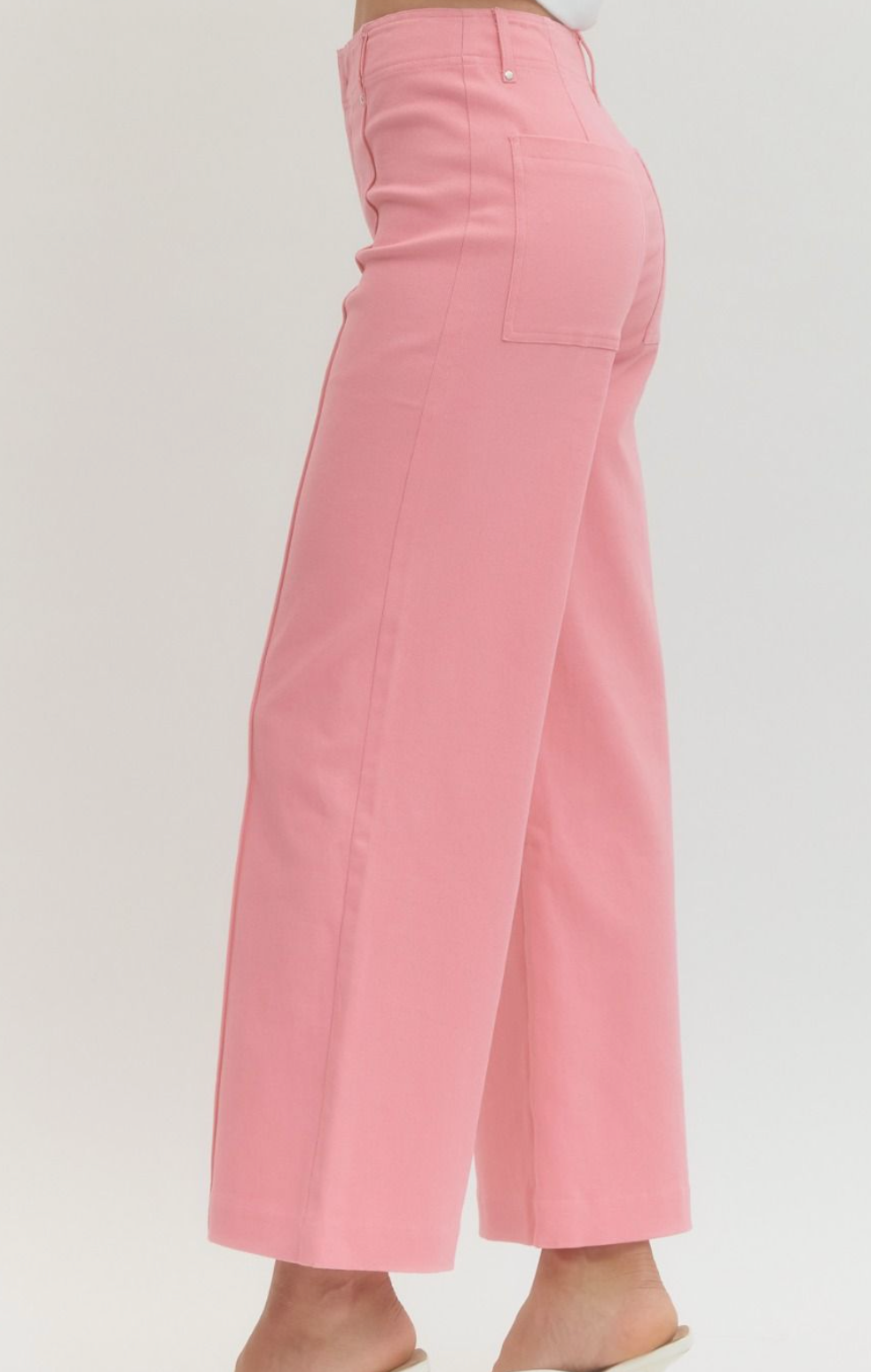 Pink Pleated Pants