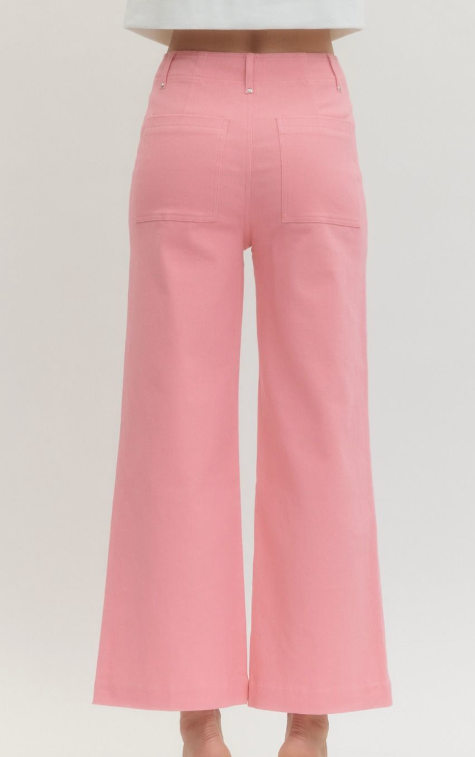 Pink Pleated Pants
