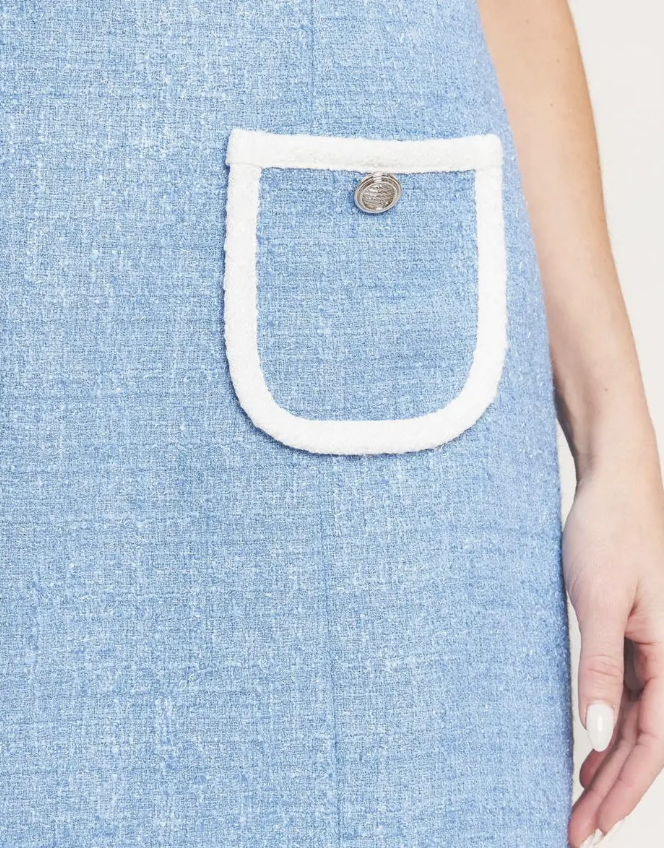 A Solid Woven Mini Dress