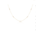 17" CHOKER SIMPLICITY CHAIN GOLD - PEARL 4MM