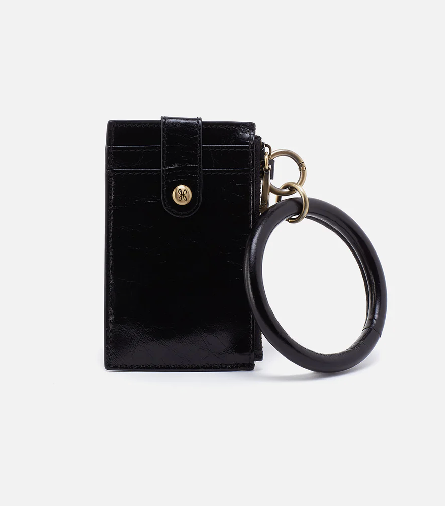 Black Ring Credit Card Wristlet