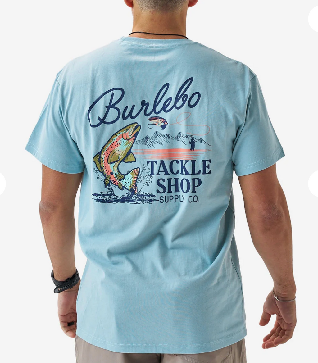 Short Sleeve Tee - Tackle Shop - Sky Blue