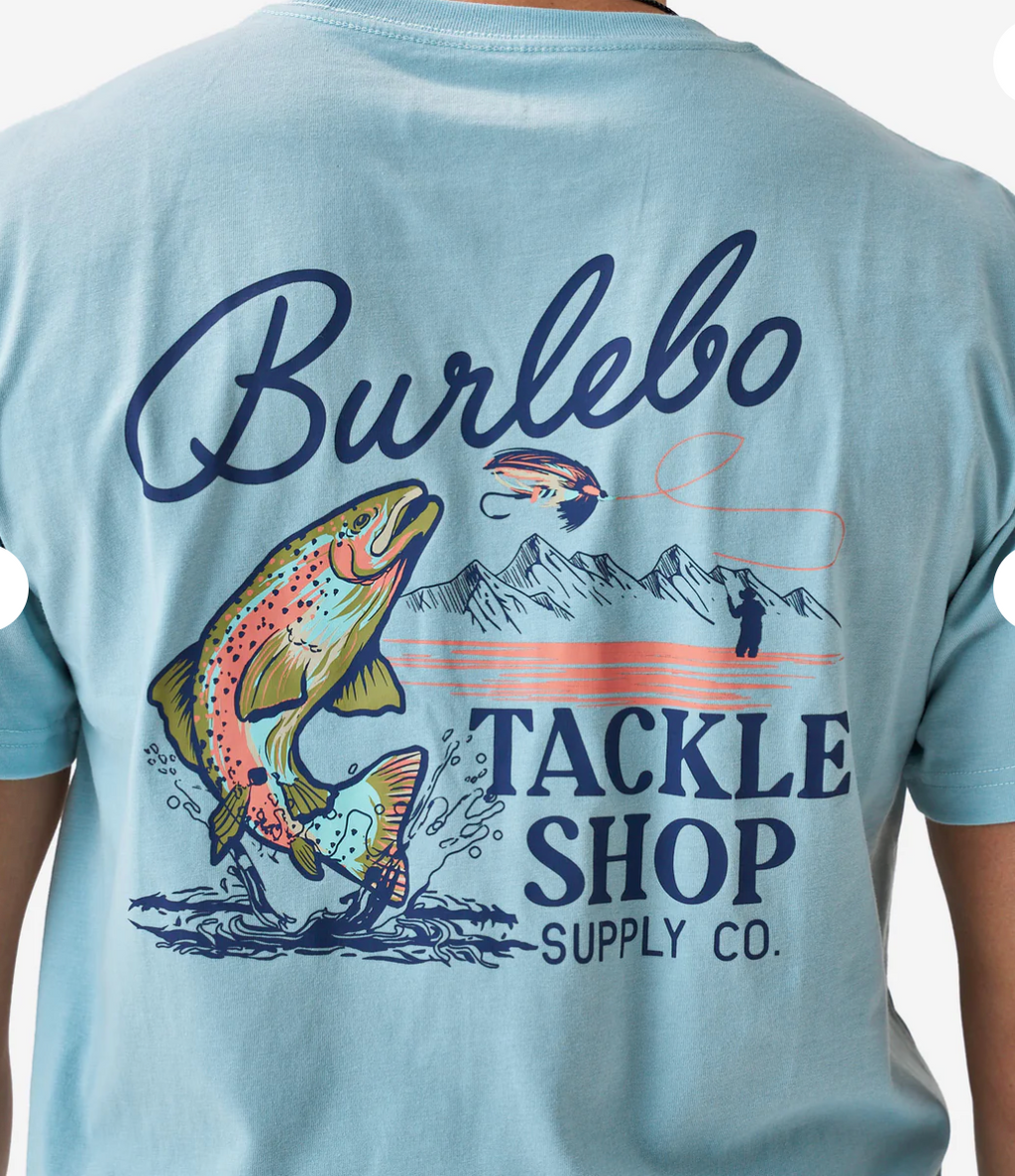 Short Sleeve Tee - Tackle Shop - Sky Blue