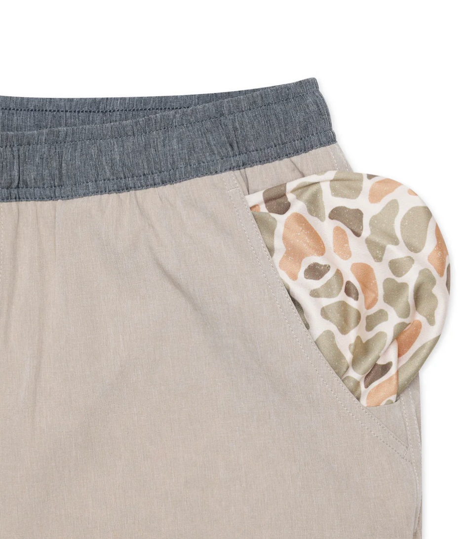 Athletic Short - Heather Khaki - Venado Camo Liner