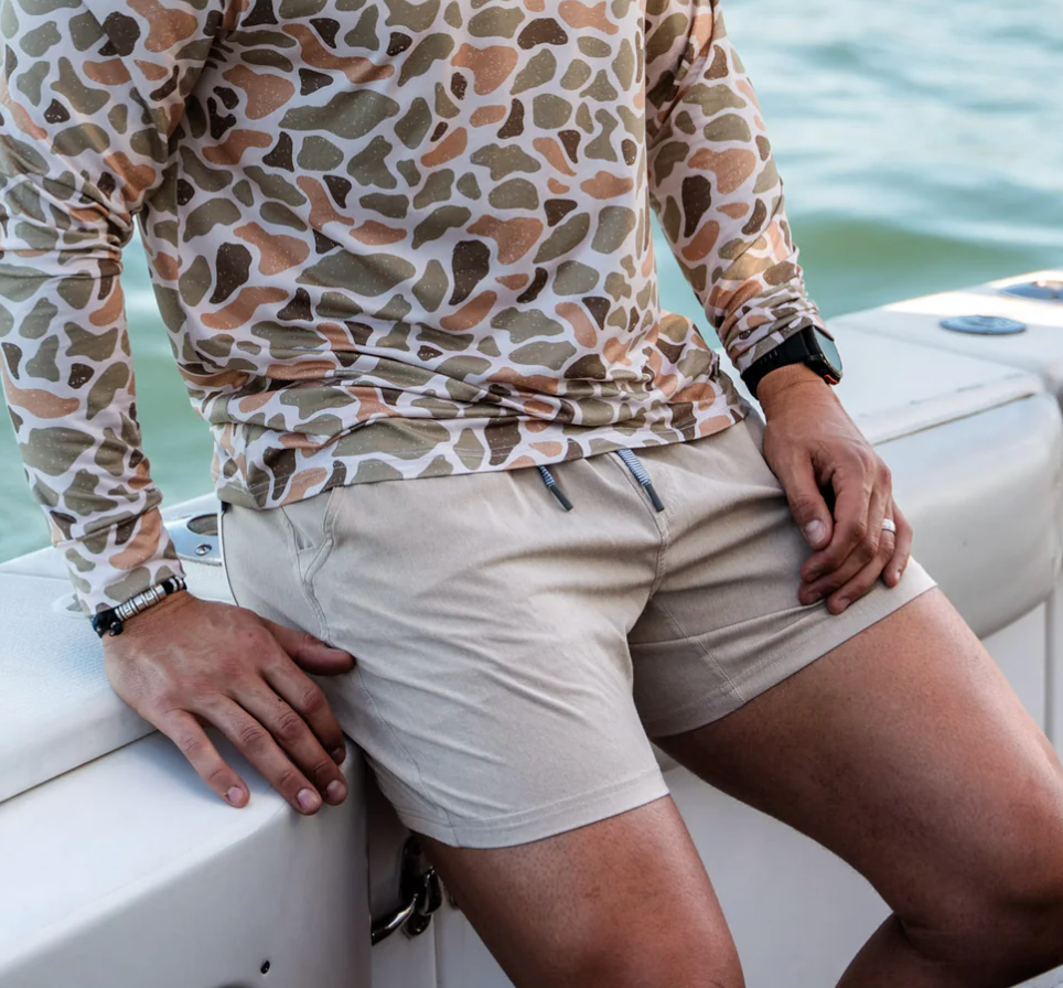 Athletic Short - Heather Khaki - Venado Camo Liner