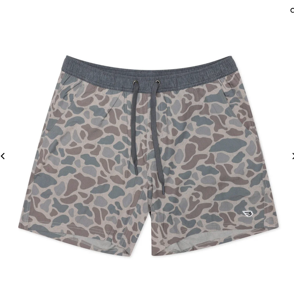 Athletic Short - Classic Deer Camo - Grey Liner