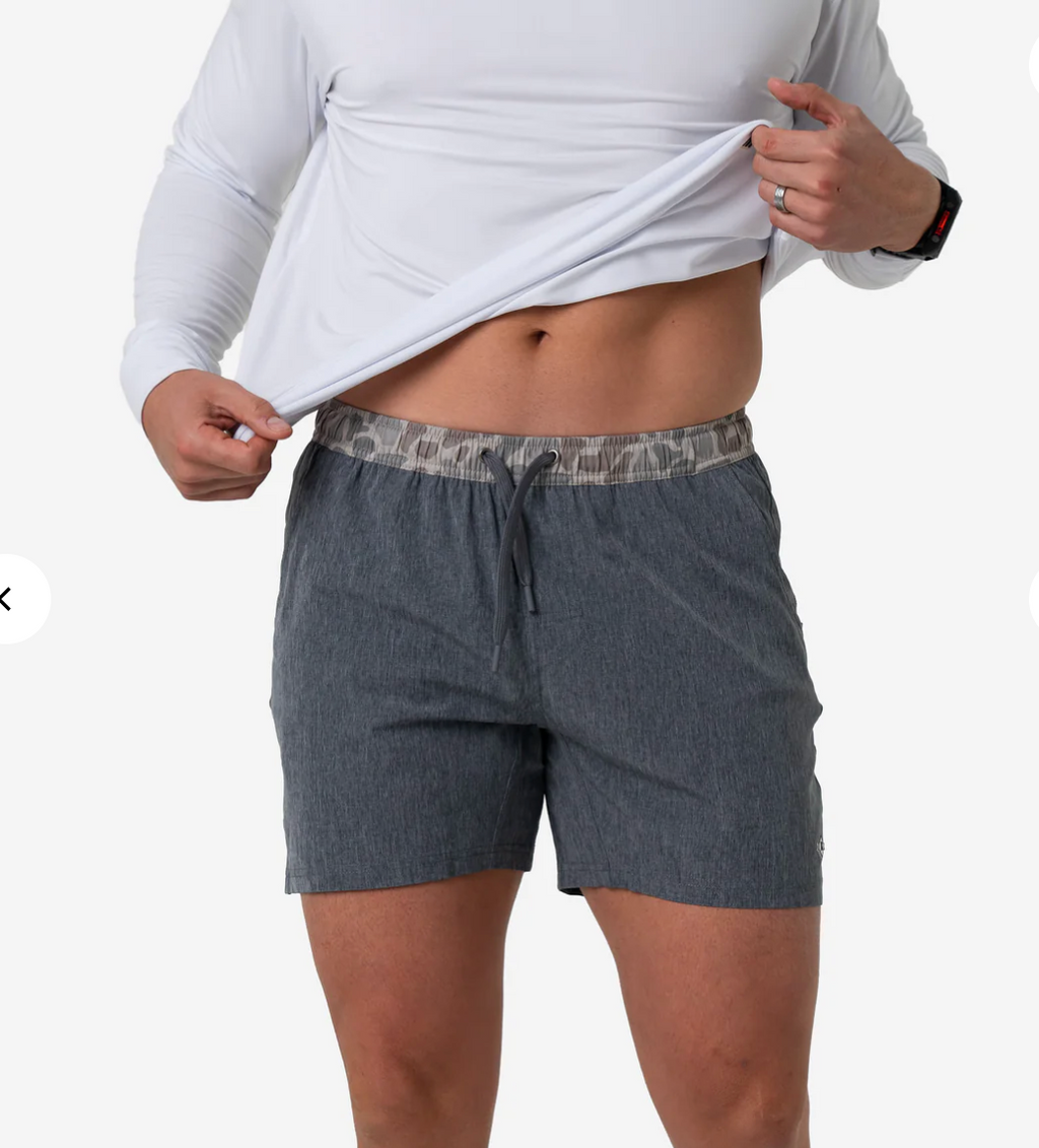 Athletic Short - Grizzly Grey - Classic Deer Camo Liner