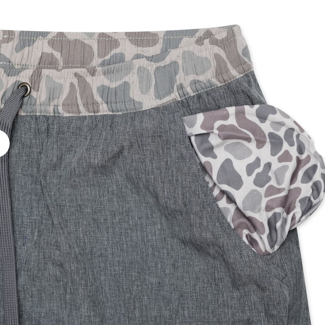 Athletic Short - Grizzly Grey - Classic Deer Camo Liner