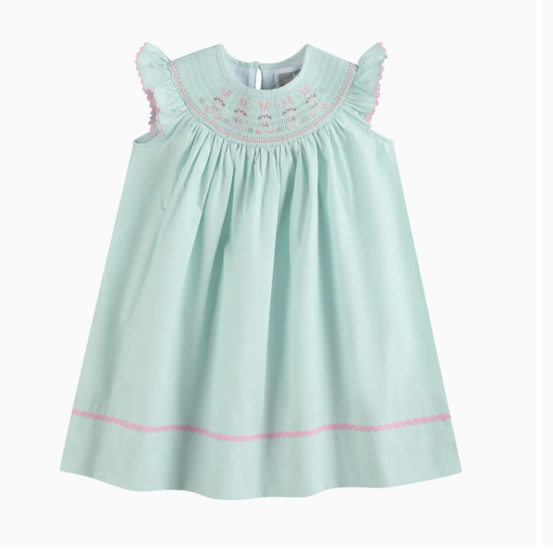 Bunny Smocked Bishop Dress
