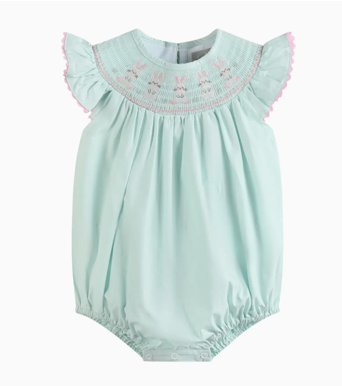 Bunny Smocked Bubble Romper