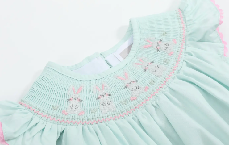 Bunny Smocked Bubble Romper