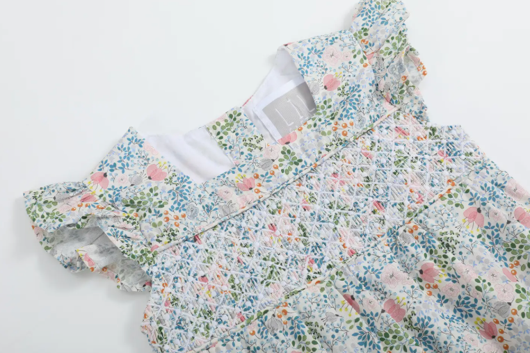 Floral Print Smocked Romper