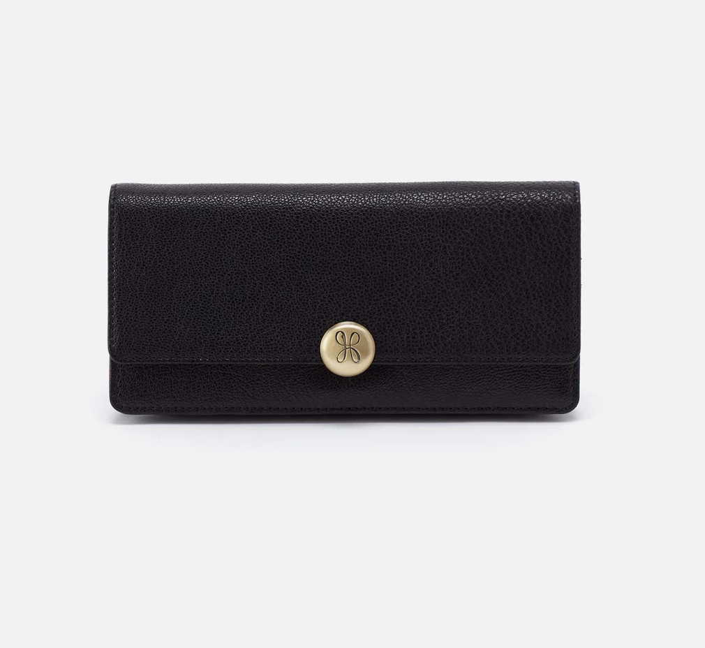Black Hutton Large Wallet