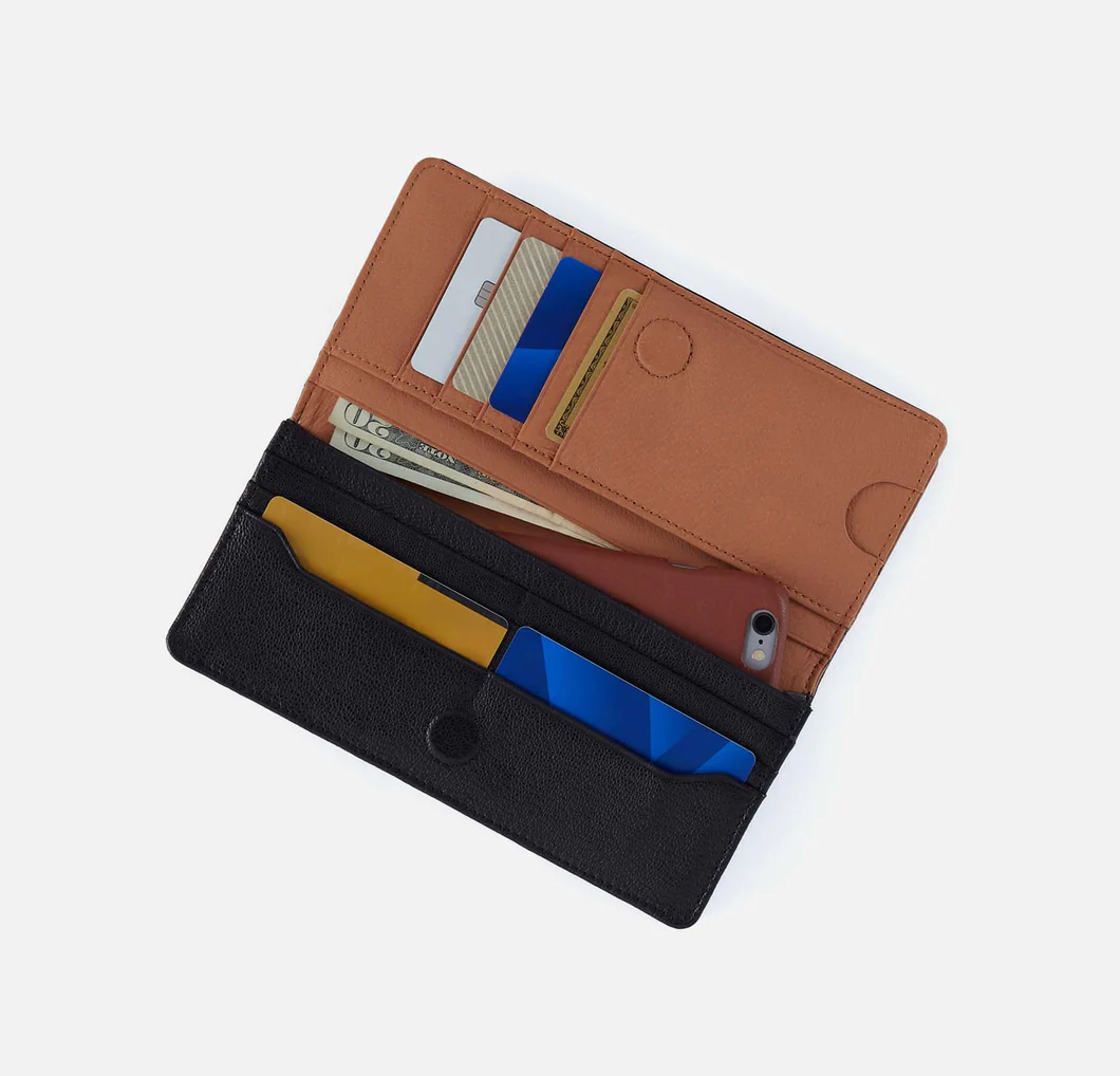 Black Hutton Large Wallet