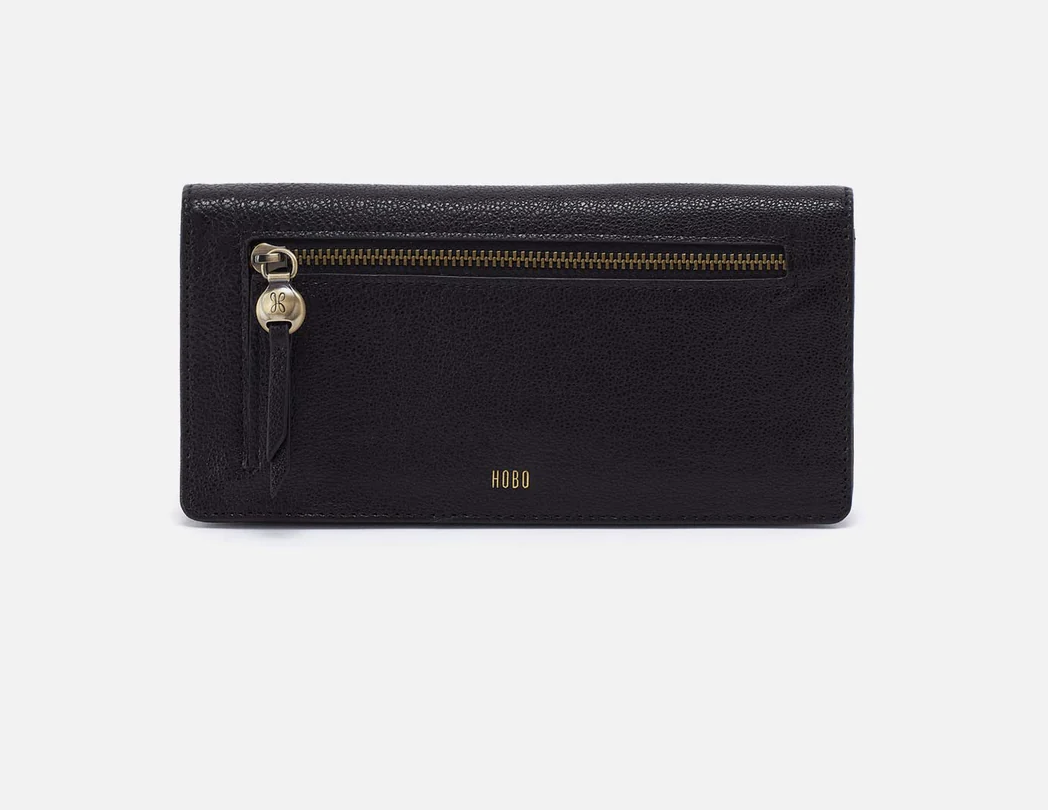 Black Hutton Large Wallet
