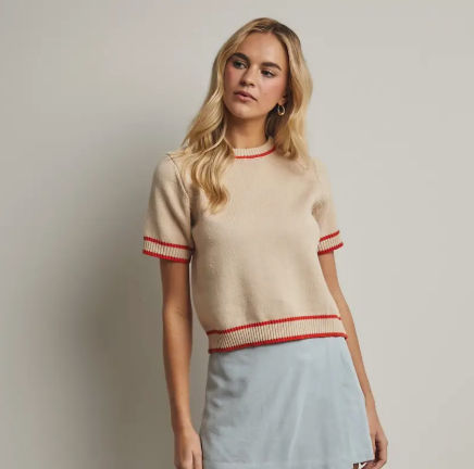 Short Sleeve Sweater Top