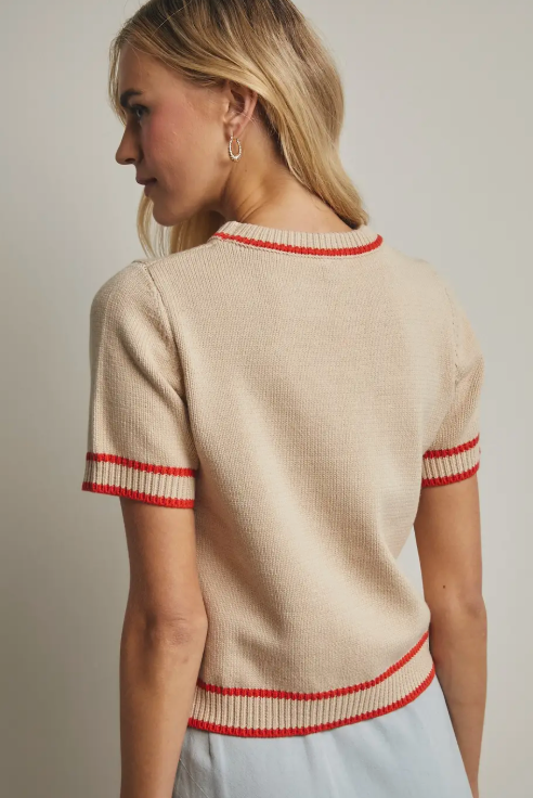 Short Sleeve Sweater Top