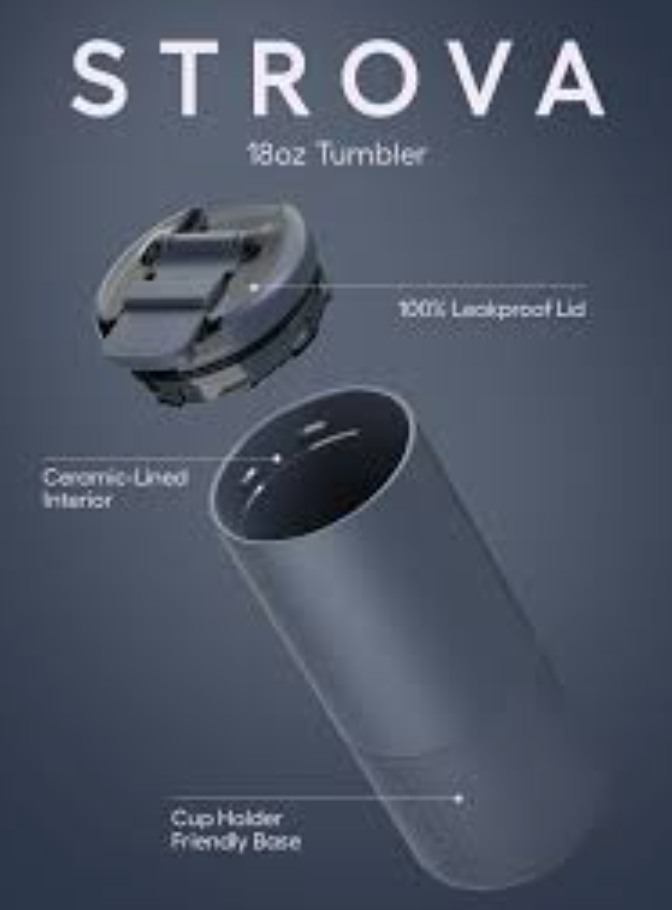 Strova 18oz -Matte Black