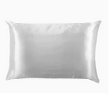 Solid Silky Satin Pillowcase-Grey