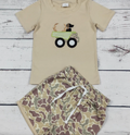 Boy Truck & Dog Short 2 pc Set