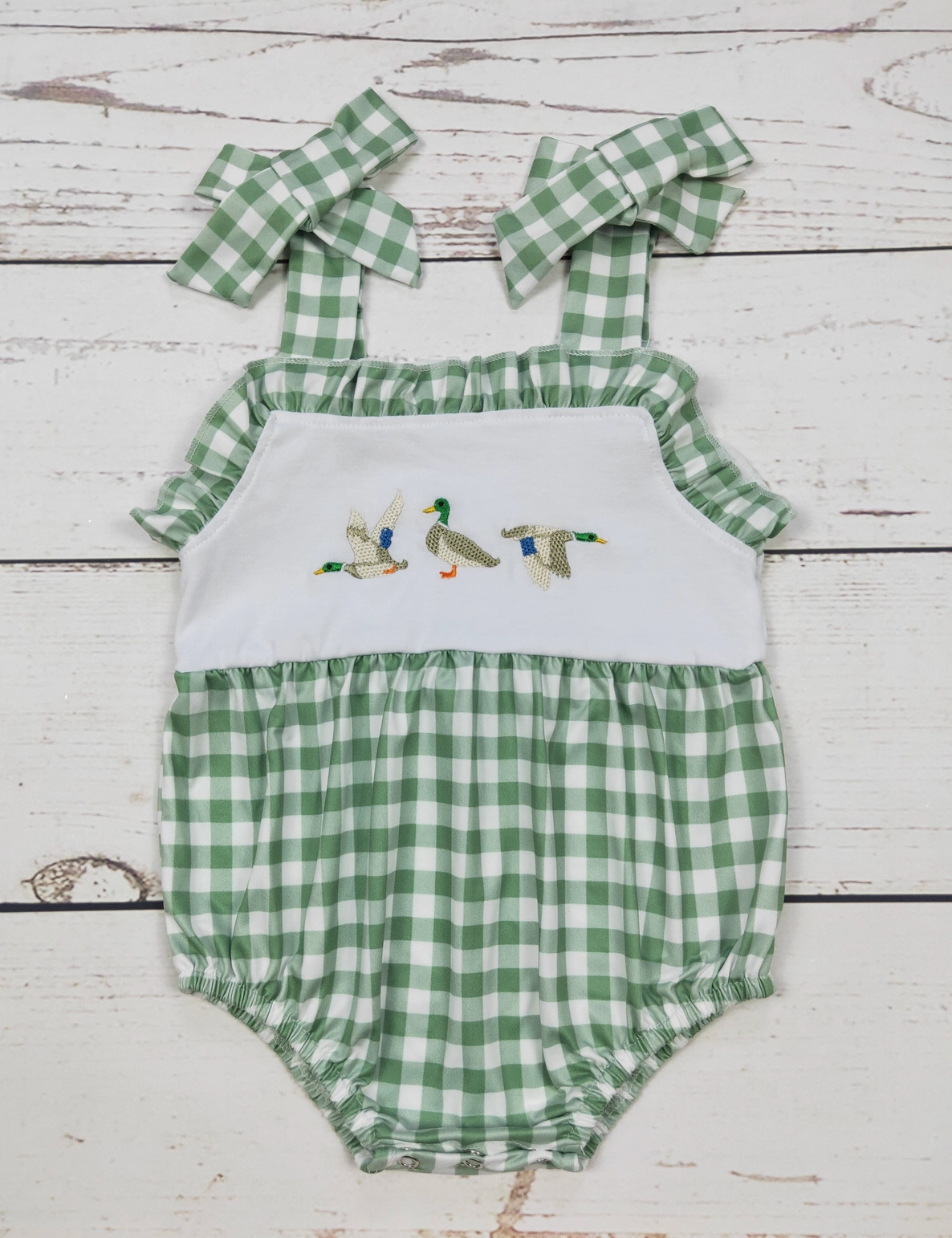 Girls Checkered Duck Bubble