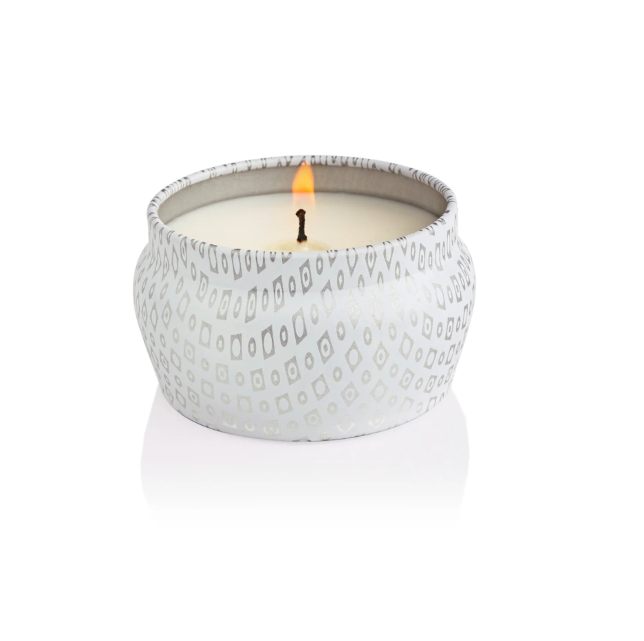 Volcano White Mini Tin Candle