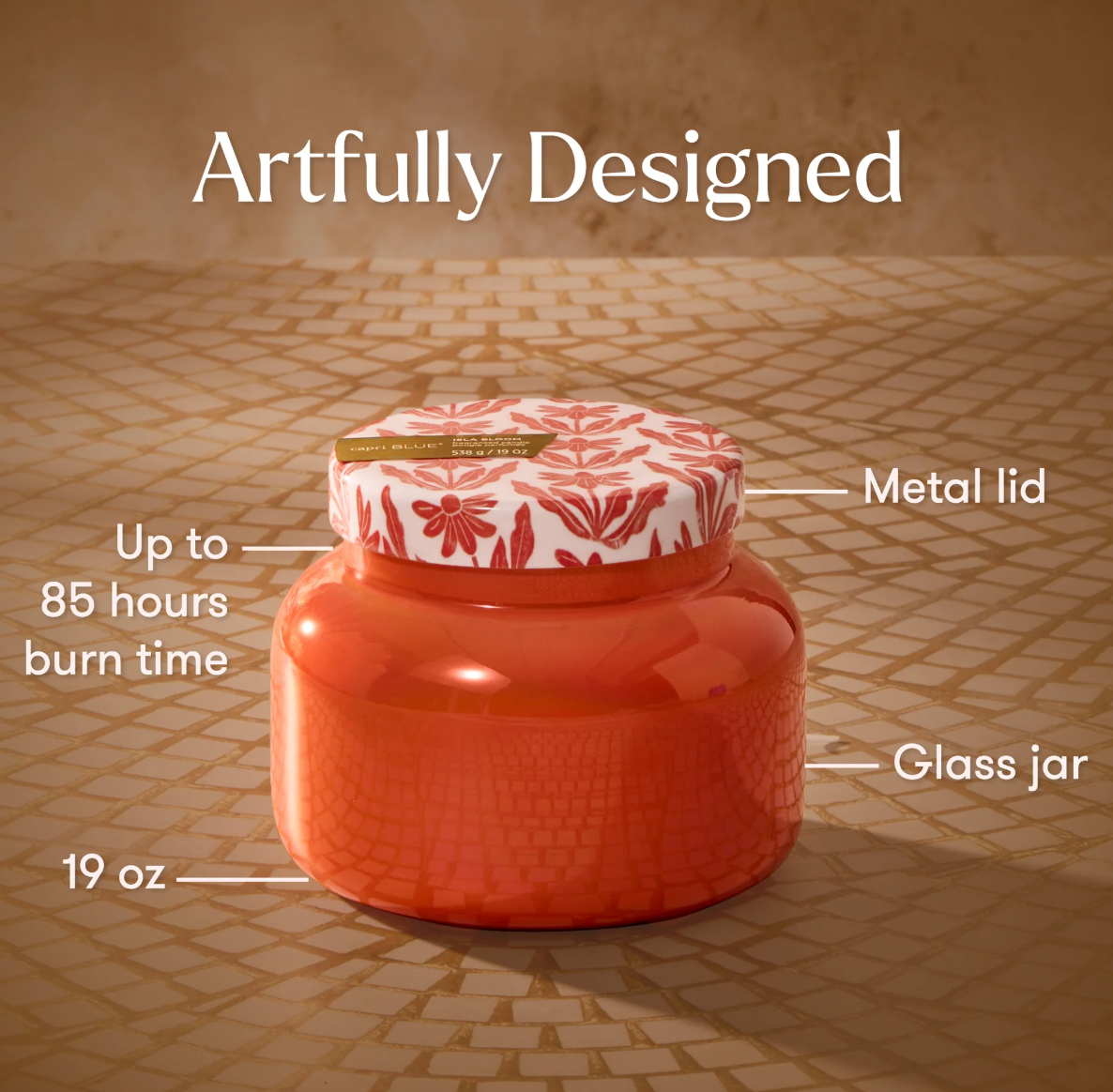 Isla Bloom Riviera Sunset Signature Candle-19oz