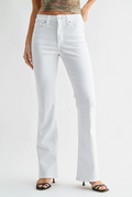 Regular Hem Bootcut-White