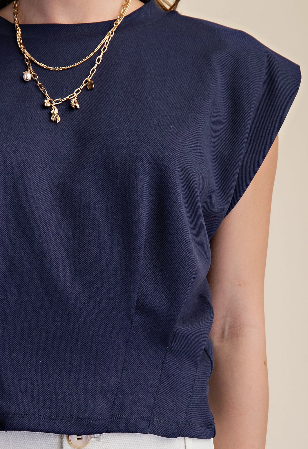 Pleated Waist Chic Top