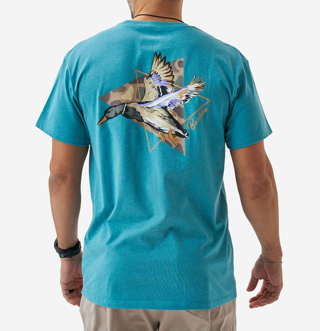 Short Sleeve T- Pintail Diving Duck - Cyan