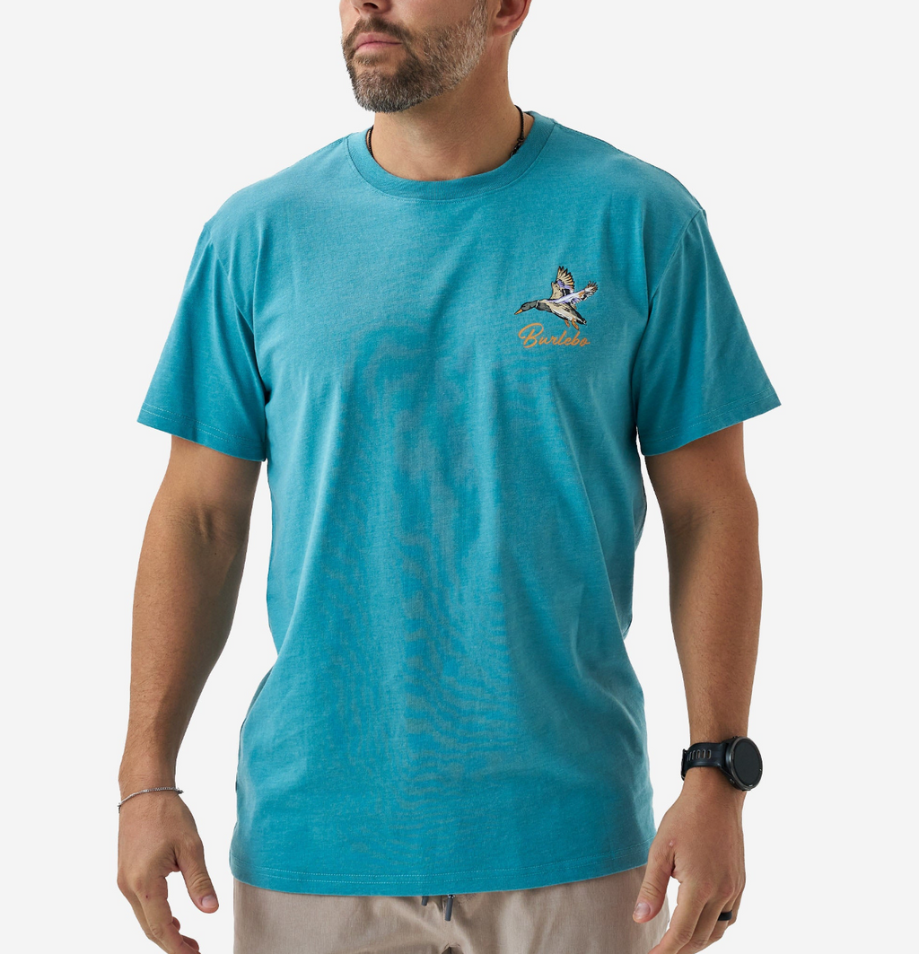 Short Sleeve T- Pintail Diving Duck - Cyan