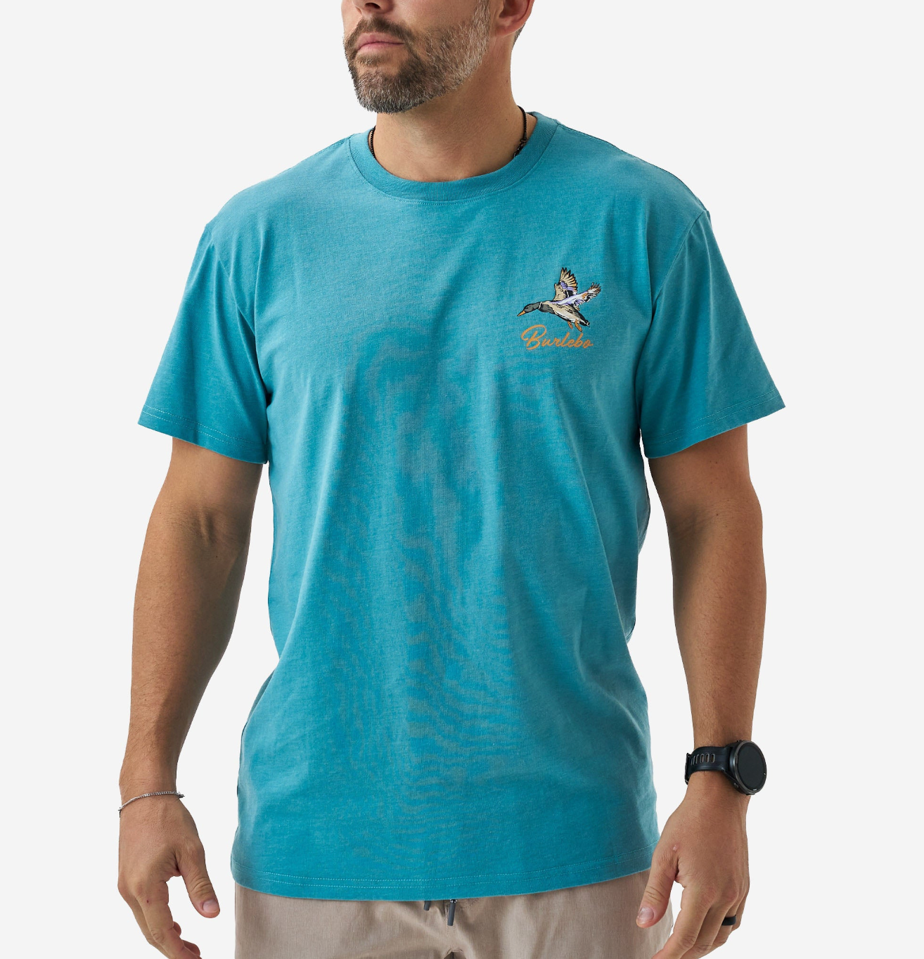 Short Sleeve T- Pintail Diving Duck - Cyan