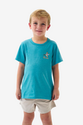 Youth Short Sleeve T- Pintail Diving Duck - Cyan