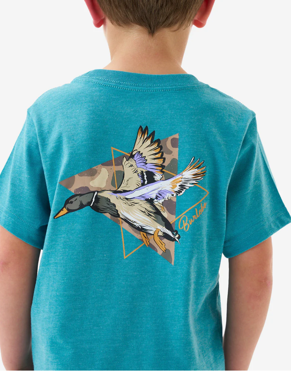 Youth Short Sleeve T- Pintail Diving Duck - Cyan
