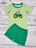 Boys Tractor 2 pc Short Set