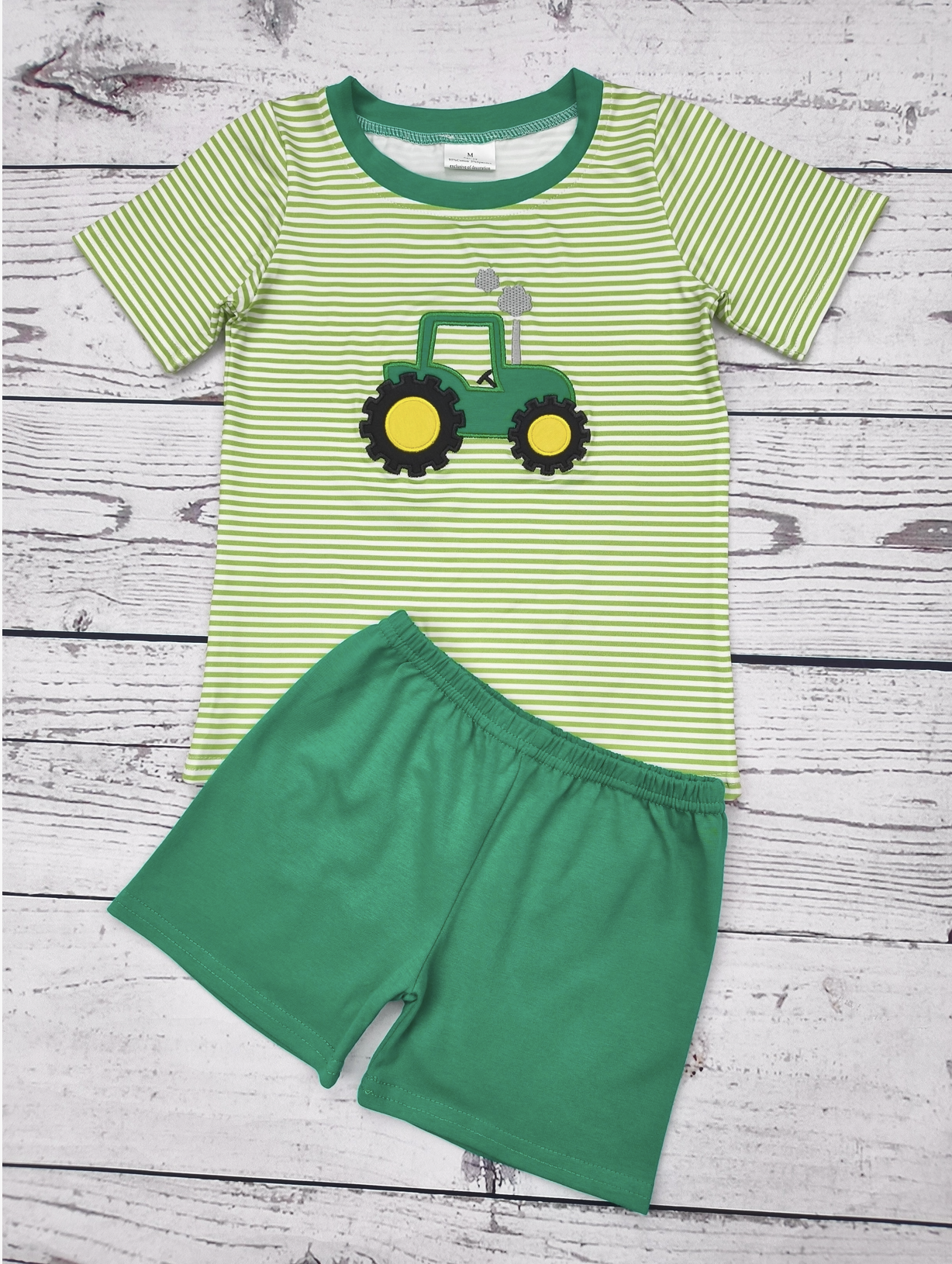 Boys Tractor 2 pc Short Set