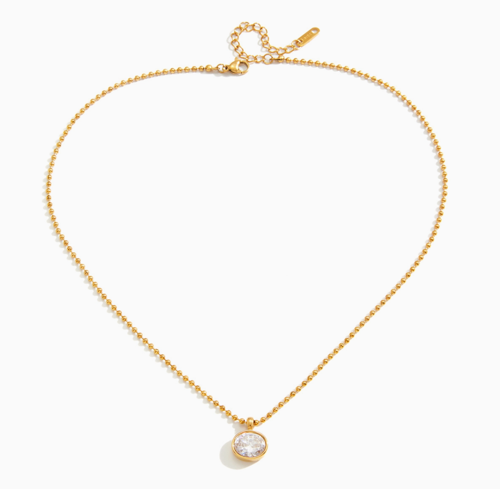 Oval Bezel Necklace