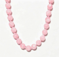 Pink Marble Beaded Statement Necklace