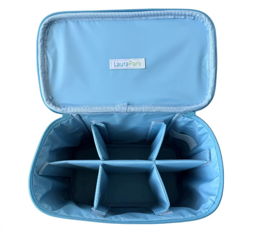 Rosemary Indigo Cosmetic Train Case