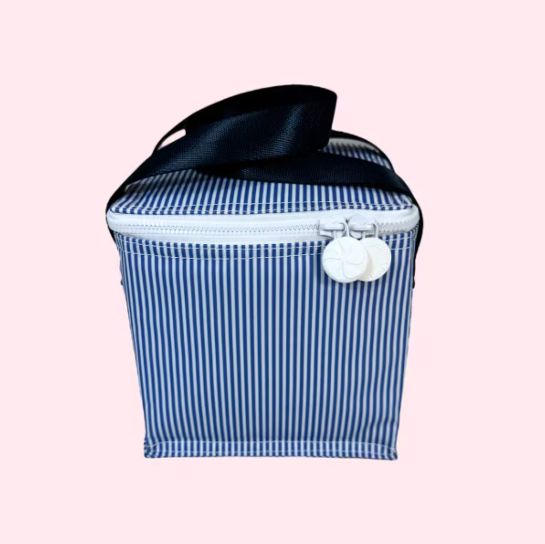 Navy Preppy Stripe Snack Square