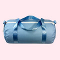 Wipeable Baby Blue Gingham Medium Duffel