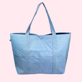 Baby Blue Wipeable Gingham Big Mama Tote